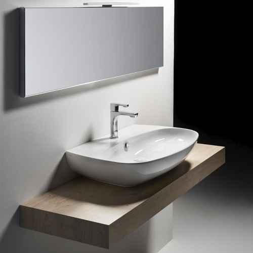 Раковина из сантехнического фаянса Simas VI 11 bia 80х50 подвесная цвет мультиколор